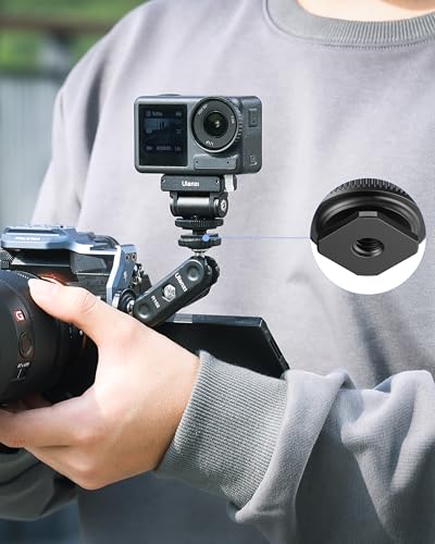 ULANZI CA22 Magnetic Cold Shoe Adapter Mount with 180° Tilt Quick Release | Action Camera Mount Compatible with DJI OSMO Pocket 3/Pocket 4/Pocket 4 Pro/Luna/Action 6 5 4 3 2 Pro/Insta 360 X5 GO Ace Pro