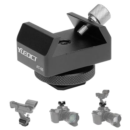 Metal Telescope Finderscope Mount Adapter Finder Scope Base Dovetail Bracket with 1/4" Threaded Hole for Video DSLR Mirrorless Camera Flash Hotshoe Coldshoe Hot Cold Shoe Sky Astrophotography