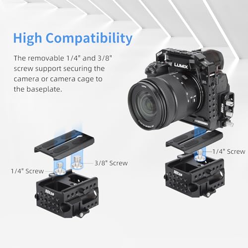 Nitze 15mm LWS Camera Baseplate, with Plate for Manfrotto Standard, Quick Installation and Removal- PB13