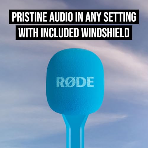 RØDE Interview GO Handheld Adaptor for RØDE Wireless Microphones (Blue) - color: Blue