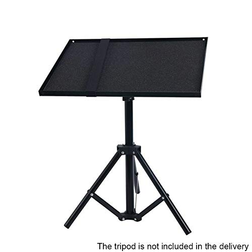 Laptop Projector Tray Holder, Laptop Notebook Projector Tripod Stand Plat-Form Pallet for 1/4' Screw Tripod Stand Mount(Size:24x34cm)