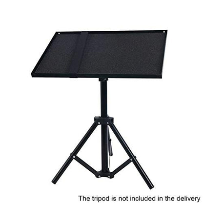 Laptop Projector Tray Holder, Laptop Notebook Projector Tripod Stand Plat-Form Pallet for 1/4' Screw Tripod Stand Mount(Size:24x34cm)