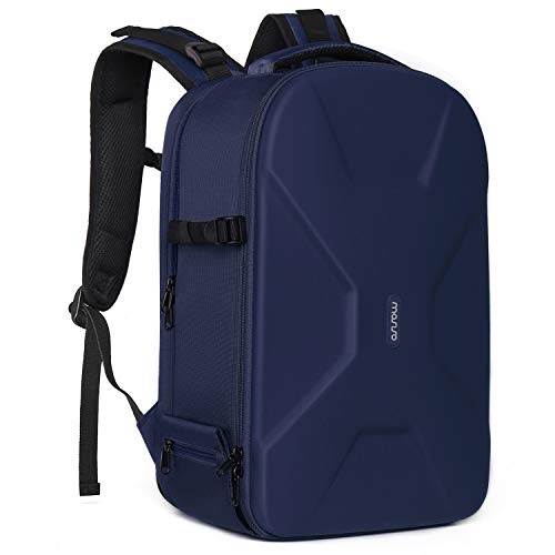 MOSISO Camera Backpack, DSLR/SLR/Mirrorless Photography Camera Bag 15-16 inch Waterproof Hardshell Case with Tripod Holder&Laptop Compartment Compatible with Canon/Nikon/Sony, Navy Blue - color: Navy Blue