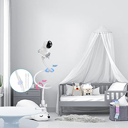 Baby Camera Monitor Mount Flexible Holder Stand Compatible with Momcozy,HelloBaby HB6550/HB65/HB66/HB6560/iFamily,Blemil,GoodBaby,OKAIDI,ANMEATE, Infant Optics Cameras and with 1/4" Baby Cameras Stand - size: 1 Count (Pack of 1)
