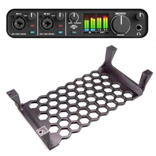 Under Desk/Table Mount for MOTU M4 4x4 USB-C Audio Interface *Black*