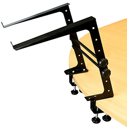 RockJam Portable DJ Laptop Stand with Adjustable Height, Anti-Slip Design, Works for Laptops, Controllers & CD Players (Pack of 5) - size: Desktop (Pack of 5)