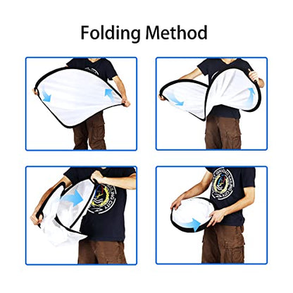 Selens 43 Inch (110cm) Photography Reflector, Collapsible Light Reflector with Carrying Case, 5 in 1 Reflector for Photography Photo Studio Lighting -Translucent, Silver, Gold, White and Black - size: 43 Inch