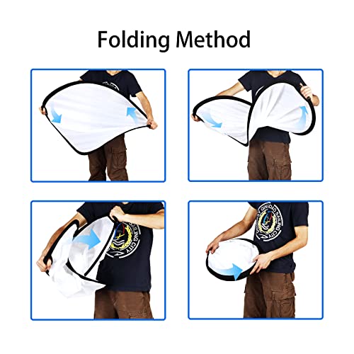 Selens 32 Inch (80cm) Reflector Photography, Collapsible Light Reflector with Carrying Case, 5 in 1 Handle Reflector for Photography Photo Studio Lighting -Translucent, Silver, Gold, White and Black - size: 32 Inch