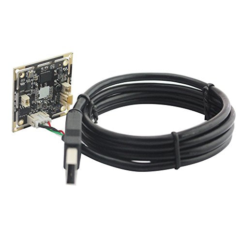 ELP 2.1mm Lens Wide Angle 1080P H.264 Microphone PC Web USB Security Camera for Computer Mini UVC USB2.0 Video Audio Webcam Board 2MP CMOS AR0330 Lightburn Laser Camera for Laptop - size: 2.1mm lens