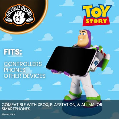 Cableguys Toy Story Buzz Lightyear Controller Holder & Phone Stand - Gaming Accessories for Room and Desk Setup, Holder Compatible with Xbox, PlayStation & Most Standard Game Controllers