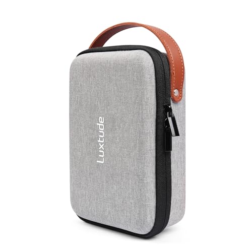 Luxtude Electronic Organizer Travel Case, Portable Tech Organizers, Hard Charger Organizer, Travel Cable Organizers, Tech Bag (Single-Layer, Grey, Small) - color: Grey, size: Small