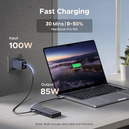 UGREEN Revodok Pro USB C Hub for Laptop 8 in 1 MacBook Docking Station 4K 60Hz HDMI, 100W PD Charging, USB-C & USB-A 10Gbps Data Ports, SD/TF Card Reader for MacBook Neo/Pro/Air, XPS, Thinkpad