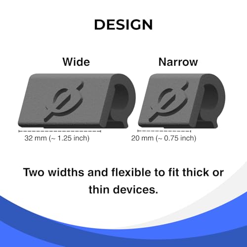Webcam Cover Slide for Laptop & Tablet Camera Privacy, No Adhesive No Residue, Flexible Cover for MacBook, iPad, PC & More, 2 Sizes Included, 6 Pack, Made in USA