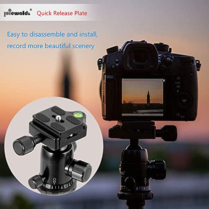 Niewalda Universal Tripod Quick Release Plate, Quick Release Plate, Arca Swiss Plate with 1/4 Inch Slotted Screw, C-Ring/D-Ring Screw, 1/4"-3/8" Screw, for DSLR Camera Tripod Ball Head(PU-50) - color: PU50