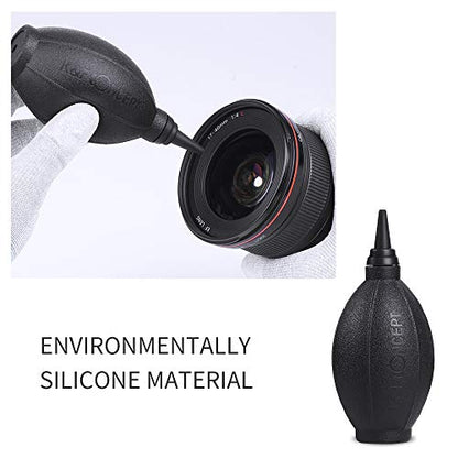 K&F CONCEPT Professional Lens Cleaning Kit for DSLR & Mirrorless Cameras with APS-C/Full-Frame Sensor Cleaning Swabs/Lens Cleaner/Gloves/Camera Blower/Lens Pen Brush/Microfiber Cloths/Carrying Case
