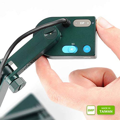 IPEVO V4K Ultra High Definition 8MP USB Document Camera — Mac OS, Windows, Chromebook Compatible for Live Demo, Web Conferencing, Distance Learning, Remote Teaching, Green - size: 8 Megapixel