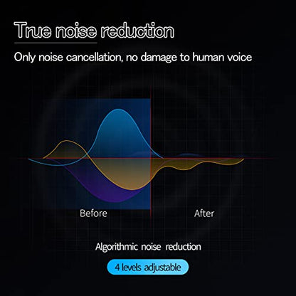SabineTek Official SmartMike+ Ultra-Compact Wireless Bluetooth Microphone Long Distance Audio Recording Noise Reduction Lavalier Mic (14g) (Black)