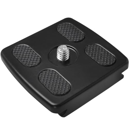 Aluminium Alloy Head Quick Release Plate Universal SLR Camera Tripod Ball Head 1/4 Clip Metal Quick Release Plate 45x45mm Universal Camera Quick Release Mounting Plate