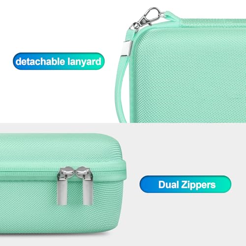BOVKE Carrying Case for Fujifilm X100VI / X100V / X-E5 Digital Camera, Extra Mesh Pocket for Fuji Camera Accessories Charging Cables, Green - color: Green