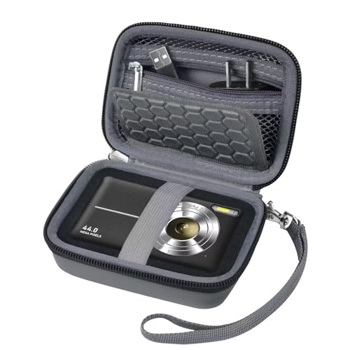 Comecase Carrying & Protective Case for Digital Camera, for CAMKORY/for Kodak Pixpro/for Canon PowerShot ELPH 180/190 / for Sony DSCW800 DSCW830 Cameras for Travel - Dark Grey - color: Dark Grey