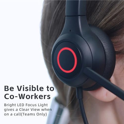 TruVoice Voicepro 80 Premium Headset and Webcam Bundle (Includes Double Ear USB Headset and 1080P Webcam) All-in-One Combination