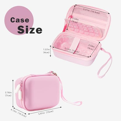 ProCase Hard Shell Digital Camera Case for Canon G7X Mark III Mark II, Sony Cybershot, PowerShot SX740, Ricoh GR III, Kodak Pixpro, Compact 4K Vlogging Small Cameras Travel Carrying Storage Bag -Pink - color: Pink