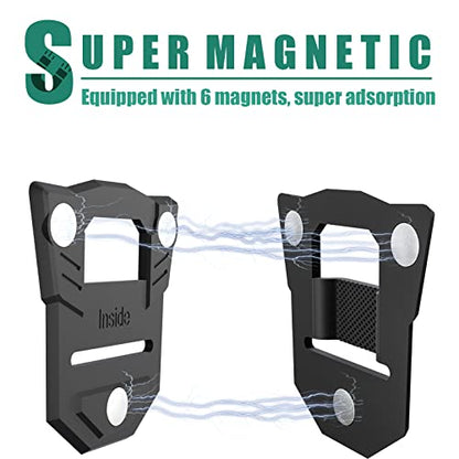 RUKUHOT Body Camera Mount, Universal Camera Mounts & Clamps Fit for All Models Police Body Cam, Strong Magnet Camera Holder Stick to Clothes Prevent Moving