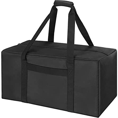 COOLBEBE 24x12x12 Inch Travel Duffle Bag (53L), Mid-Size Weekender for Overnight Trips, Camping, and Sports Gear Hauling, Water Resistant, Black - size: 24” x 12” x 12”