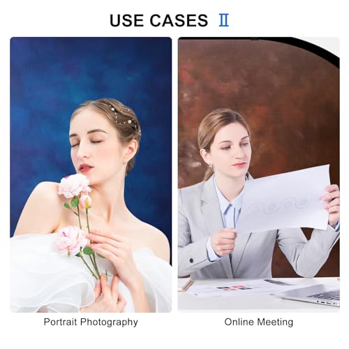 Selens 2 in 1 Portable Backdrop Double Side of Collapsible Backdrop for Portrait Photography, Video, Live Stream,55.12 * 78.75inches(Green/Brown) - color: green/brown