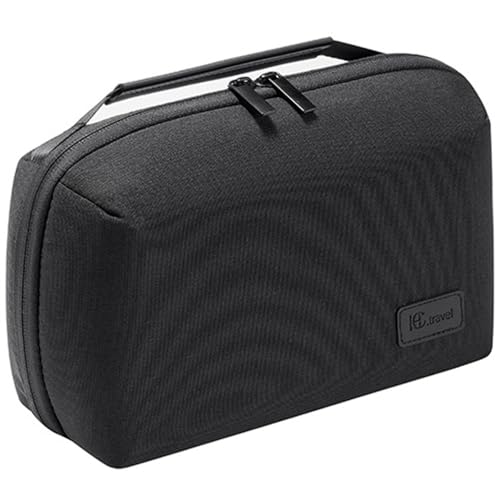 Kaxich Travel Electronics Organizer Pouch, Portable Cable Organizer Case | Waterproof Universal for Adapters Memory Cards, USB Cables (Black) - color: Black