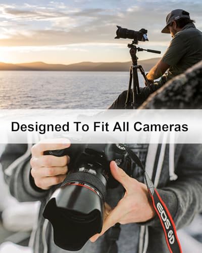 4Pcs Stainless Steel D Ring Screw Adapter, 1/4"-20 Camera D Ring Screw with Rubber Padded for Tripod Camera Shoulder Straps, Selfie Sticks, Gimbals, Black - color: Black