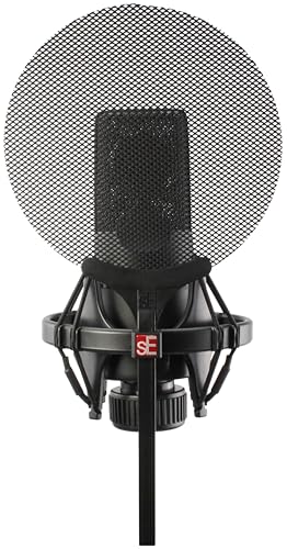 sE Electronics Isolation Pack with Integrated Metal Microphone Pop Filter & Microphone Shock Mount - Compatible with sE X1 Series or sE2200 Series Mics