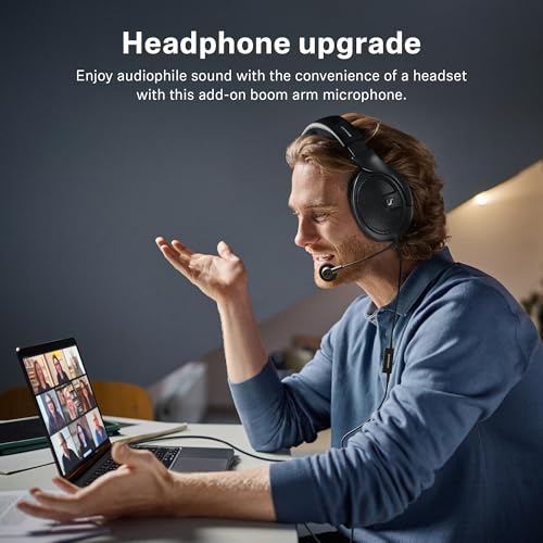 Sennheiser HD 500 BAM, Plug-in Boom Arm Mic for Gaming, Volume Controls
