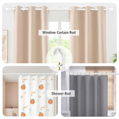 Shower Curtain Stopper Clip,Locking Clamp,Fastener,Fix The Curtain to Prevent It from Sliding,Limit Clip Suitable for Rods of All Diameters From 5/8 to 9/8 In (White 4 pcs) - color: White 4 Pcs