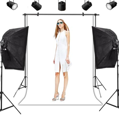 White Photography Backdrop Studio Photography Film & Television Portraiture Interview Programs Product Display Home Videos Parties Exhibition Halls Wedding Backdrops 6x9FT - color: white, size: 6x9FT