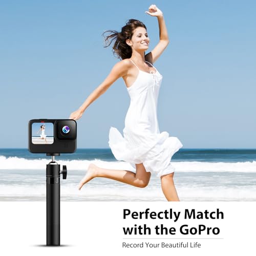 Webcam Tripod, EMEET Professional Webcam Mini Tripod, Adjustable Heights with 360° Swivel Head, Portable&Lightweight, Stable Use, Universal Compatible for Most Webcams/Phones/GoPros/Mirrorless Cameras