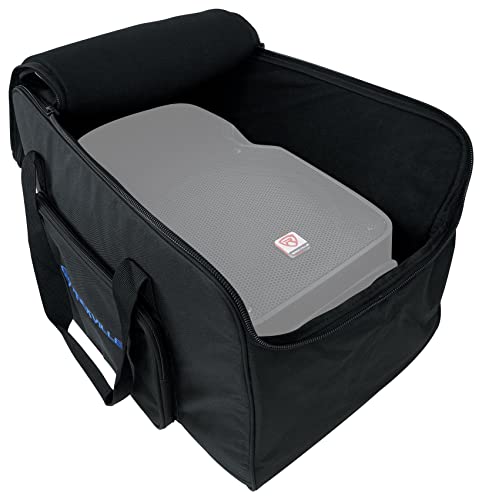 Rockville TB10 V2 Padded Speaker Bag for 10" DJ PA Speakers & Stand | Stand Holder, Interior Buckle Straps, Thick Foam Padding, Water Resistant, Dual YKK Zippers, Dual Handles - style: 10 - Inches