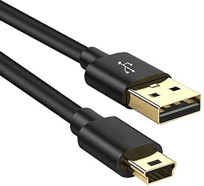 SCOVEE Mini USB Cable for Canon PowerShot Rebel EOS DSLR ELPH Digital Camera,Mini B Cord for GoPro Hero 3+,HD,MP3 Player,PS3 Controller Cord,Garmin,Dash Cam, Data Transfer Charging Charger Wire 3ft
