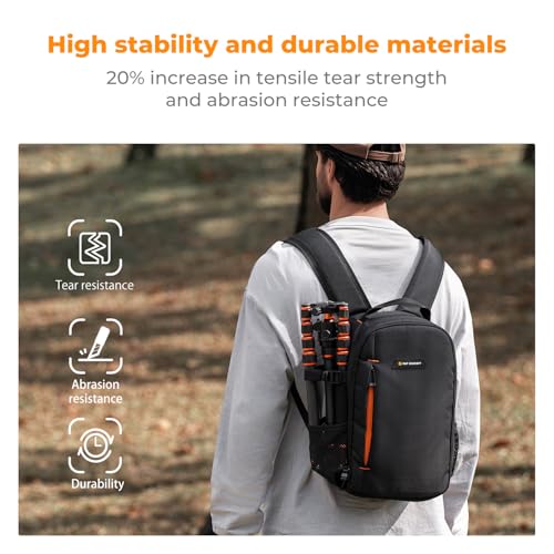 K&F CONCEPT Camera Backpack for Photographers Photography Camera Bag Multi-Functional Camera Bags for Men Women (10L)