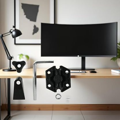 Bracket Clamp Accessories Holder Fit for Mic Clamps Fixed Metal Desk Lamp Clip Fittings Screw Camera Flash Mount Clamp Bracket Monitor Magic Socket Arm Clamp, Computer Monitor Accessories 1 Set