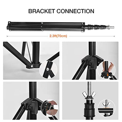 Yesker 10 X 10 ft Photo Video Studio Background Support Stand, Adjustable Heavy Duty Photography Backdrop Support System Kit for Photoshoot Party Video Creator - size: 10*10ft