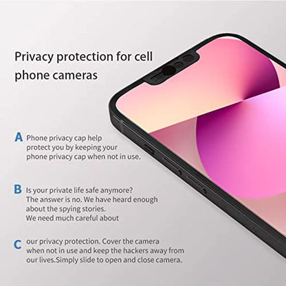 Camera Cover Protector,Camera Lens Cover Compatible with iPhone 13/13Pro/13mini/13Pro Max,Camera Lens Protector Protect Privacy and Security（black）