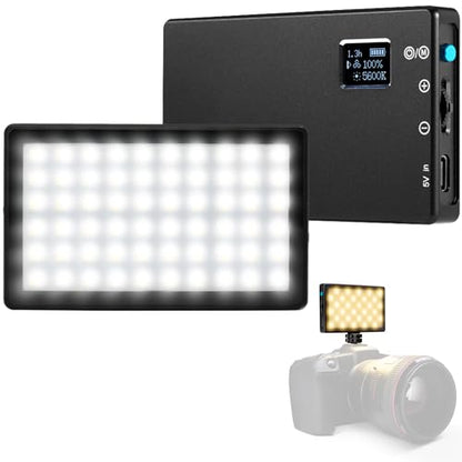 Lume Cube Bicolor Panel Mini LED Light for Professional DSLR Cameras | Adjustable Panel Mini, LCD Display | Photo and Video Lighting, Long Battery Life | Fits Sony, Nikon, Canon, Fuji, Panasonic