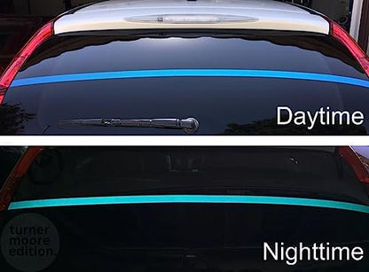 Turner Moore Edition Blue Reflective Vinyl Permanent Adhesive, 12x12 Sheets Reflective Vinyl for Cricut, Cars, Bikes, Decals, Stickers, Signs, Helmets, Mailbox, Numbers, Reflective Tape (3-Pack) - color: Blue
