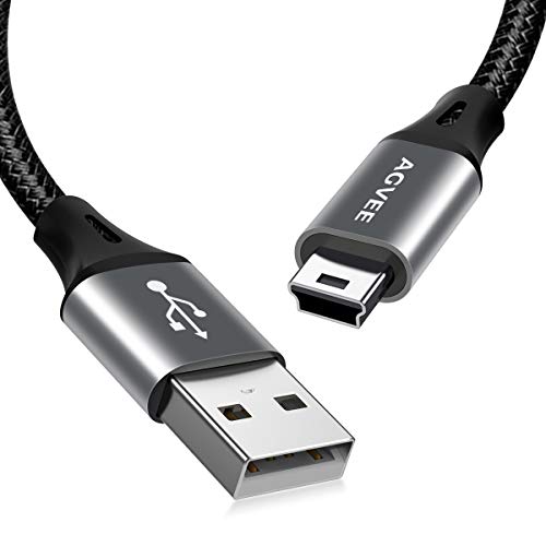 AGVEE 2 Pack 3.3ft Replacement for Garmin Nuvi GPS Charger Data Cable Cord | For TI-84 Plus/CE/C Silver, Blue Yeti USB Microphone/Pro Mic, Canon IFC-500U/400PCU/300PCU/200U - color: Dark Gray, size: 3.3ft+3.3ft