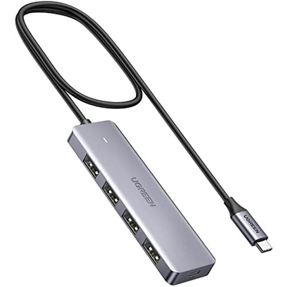 UGREEN USB C Hub - 4 Port USB 3.0 Powered Splitter for Laptops, MacBooks, iPads, Chromebooks, iPhones, Galaxy S23 & More, 2FT - size: 2 FT