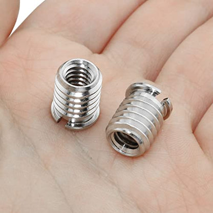 Threaded Screw Adapter LUORNG 6PCS 1/4"-20 Female to 3/8"-16 Male Easy Mount Convert Screw Adapter for DSLR Tripod Monopod, 1/4 inch to 3/8 inch Tripod Thread Adapter