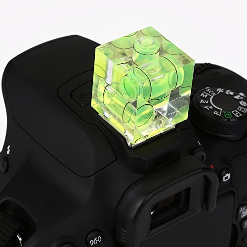 Camera Level Hot Shoe Level, Hot Shoe Bubble Level Camera Hot Shoe Cover 3 Axis 2 Axis 1Axis Bubble Spirit Level Compatible with Nikon, Olympus, Pentax Digital and Film Cameras-4 Packs - size: 1 Axi, 2 Axis and 3 Axis