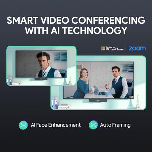 Yealink 4K USB Video Conference Camera - 120° Wide Angle, Microphone, Speaker, Auto Framing, for PC Meetings, Microsoft Teams & Zoom - style: NO.1 UVC34 (without system)