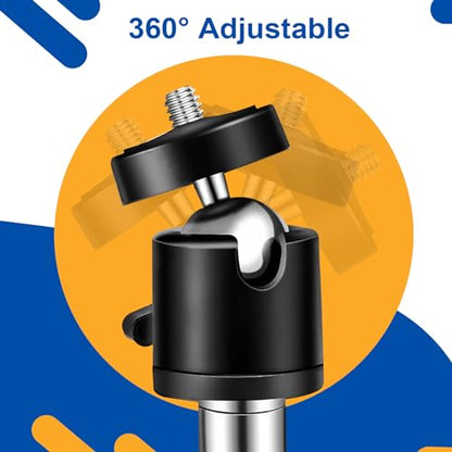 5 Pack Game & Trail Camera Mount, Thickened Collapsible Multifunctional Stainless Steel Bracket, 360° Adjustable Universal Screw Connection 1/4''-20 (6mm), for Hunting Cameras, Solar Panels, etc. - color: 5 Pack